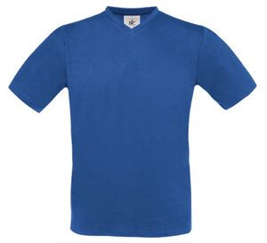 B&C BC163 - Maglietta da uomo con scollo a V 100% cotone Blu royal