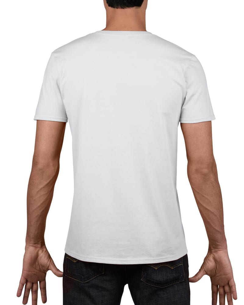 Gildan GN646 - Maglietta da uomo con scollo a V 100% cotone