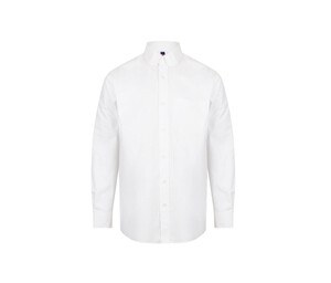 Henbury HY510 - Camicia Oxford da uomo Bianco