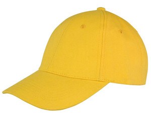 Result RC081 - Visiera Cap 6 Pannelli 100% Cotone Giallo oro