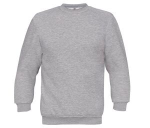 B&C BC500 - Felpa da uomo in cotone Grigio medio melange