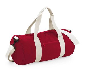 Bag Base BG144 - Borsa da viaggio Barrel Bag Classic Red/Off White