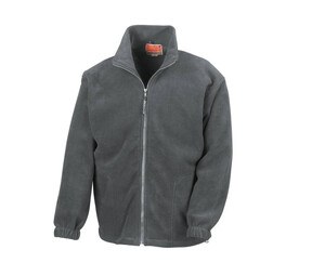 Result RS036 - Felpa con zip da uomo Oxford Grey