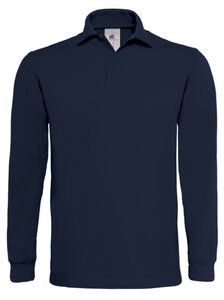 B&C BC445 - Polo da uomo manica lunga 100% cotone