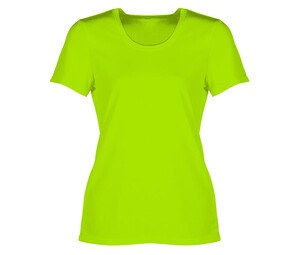 Sans Étiquette SE101 - T-Shirt Sportiva Da Donna Senza Etichetta Fluorescent Green
