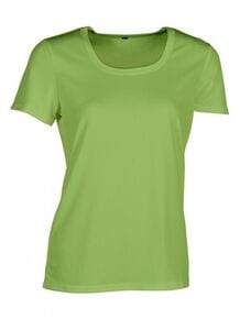 Sans Étiquette SE101 - T-Shirt Sportiva Da Donna Senza Etichetta Fluorescent Green
