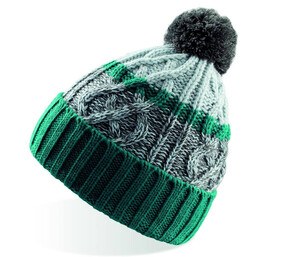 Atlantis AT029 - Fantastico berretto con pompon Green/Grey