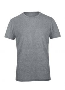 B&C BC055 - TM055 T-Shirt A Tre Tessuti Uomo Heather Light Grey