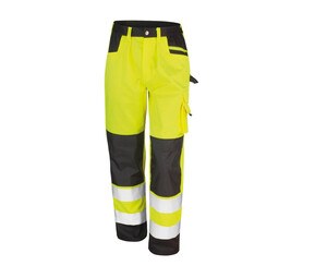 Result RS327 - Pantaloni multitasche ad alta visibilità Fluorescent Yellow