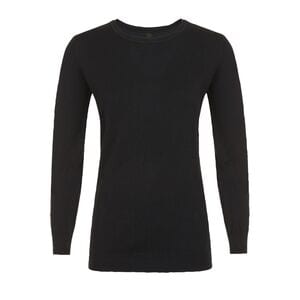 SOL'S 01713 - Pullover Donna Girocollo Ginger  Nero