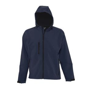 SOL'S 46602 - REPLAY MEN Giacca Uomo Softshell Con Cappuccio Blu oltremare