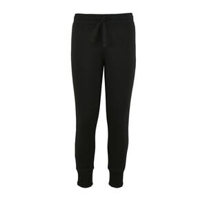 SOL'S 02121 - JAKE KIDS Pantalone Bambino Da Jogging Slim Fit Nero