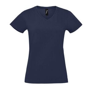 SOL'S 02941 - Imperial V Women T Shirt Donna Scollo A «V» Blu oltremare