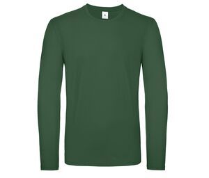 B&C BC05T - T-shirt da uomo a maniche lunghe Verde bottiglia