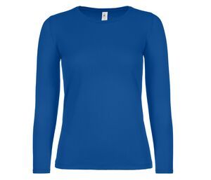 B&C BC06T - T-shirt manica lunga da donna Blu royal