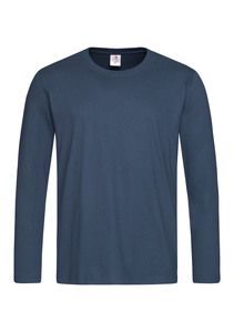 Stedman STE2500 - T-shirt classica da uomo a maniche lunghe Blu navy