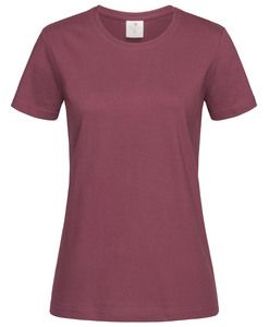 Stedman STE2600 - T-shirt girocollo da donna classica Burgundy Red