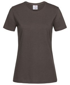 Stedman STE2600 - T-shirt girocollo da donna classica Cioccolato scuro