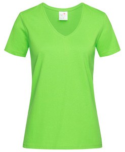 Stedman STE2700 - T-shirt classica da donna con scollo a V Kiwi Green