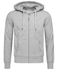 Stedman STE5610 - Giacca con cappuccio da uomo Active Grey Heather