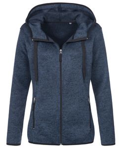 Stedman STE5950 - giacca in pile da donna active knit Marina Blue Melange