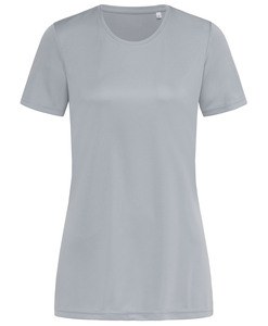 Stedman STE8100 - ss active sports-t t-shirt girocollo da donna Silver Grey