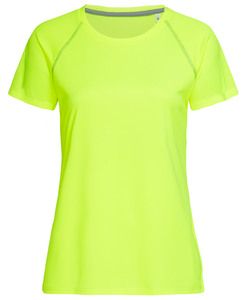 Stedman STE8130 - T-shirt girocollo da donna ACTIVE Team Raglan Cyber Yellow