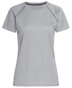 Stedman STE8130 - T-shirt girocollo da donna ACTIVE Team Raglan Silver Grey