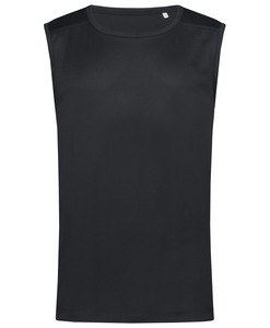 Stedman STE8440 - t-shirt smanicata da uomo active 140 senza maniche Black Opal
