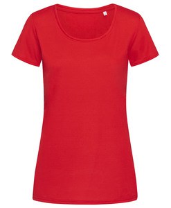 Stedman STE8700 - T-shirt con girocollo da donna  Crimson Red