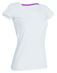 Stedman STE9700 - T-shirt con girocollo da donna CLAIRE Bianco