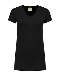 Lemon & Soda LEM1262 - T-shirt V-neck cot/elast SS for her Nero