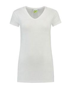 Lemon & Soda LEM1262 - T-shirt V-neck cot/elast SS for her Bianco