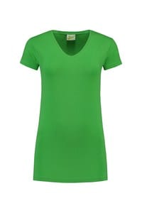 Lemon & Soda LEM1262 - T-shirt V-neck cot/elast SS for her Verde lime