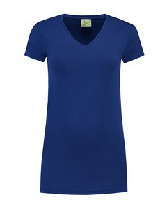 Lemon & Soda LEM1262 - T-shirt V-neck cot/elast SS for her Blu royal