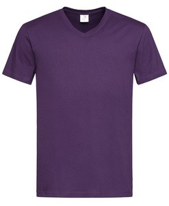 Stedman STE2300 - T-shirt scollo a V per uomo CLASSIC Deep Berry