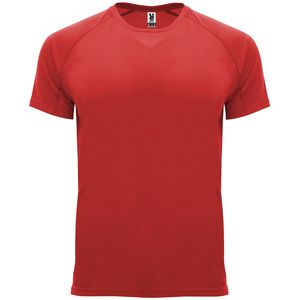 Roly CA0407 - BAHRAIN T-shirt tecnica con maniche corte a raglan Rosso