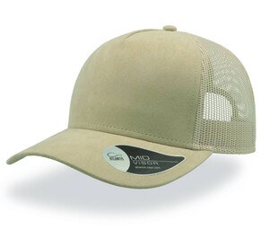 ATLANTIS AT196 - Casquette style trucker en faux daim Beige