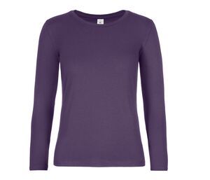 B&C BC08T - T-shirt a maniche lunghe da donna Urban Purple