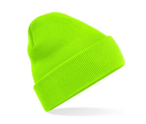 Beechfield BF045 - Berretto con patta Fluorescent Green