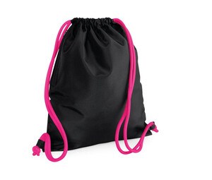 Bag Base BG110 - Borsa Da Palestra Premium Black / Fuchsia