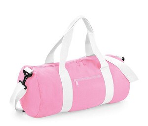 Bag Base BG144 - Borsa da viaggio Barrel Bag Classic Pink/ White