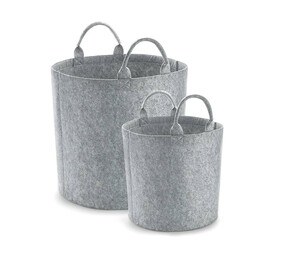 Bag Base BG728 - Cesto in feltro di poliestere Grigio medio melange