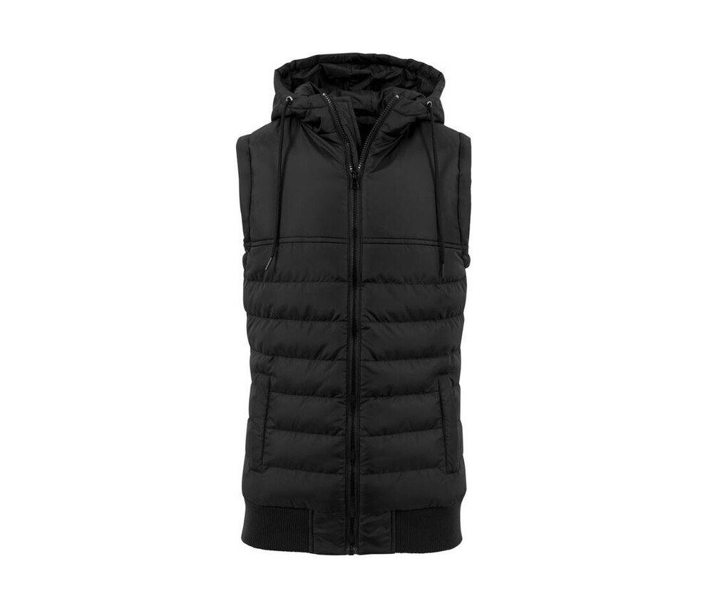 Build Your Brand BY046 - Bodywarmer con cappuccio