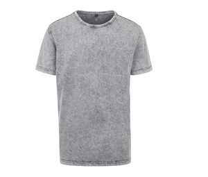 Build Your Brand BY070 - T-shirt sbiadita da uomo  Grey / Black