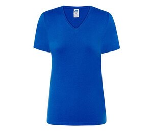 JHK JK158 - T-shirt 145 con scollo a V da donna Blu royal