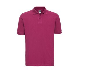 Russell JZ569 - Polo da uomo in piquet 100% cotone Fucsia