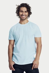 Neutral O61001 - T-shirt aderente da uomo Blu chiaro