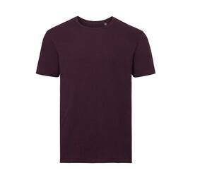 Russell RU108M - T-shirt organica da uomo Burgundy
