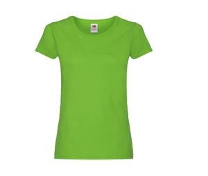 Fruit of the Loom SC1422 - T-shirt girocollo da donna Verde lime